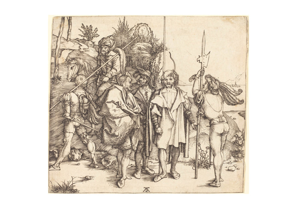 Albrecht Durer - Five Soldiers and a Turk on Horseback