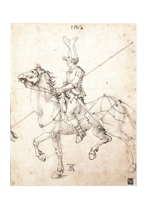 Albrecht Durer - Lancer on Horseback