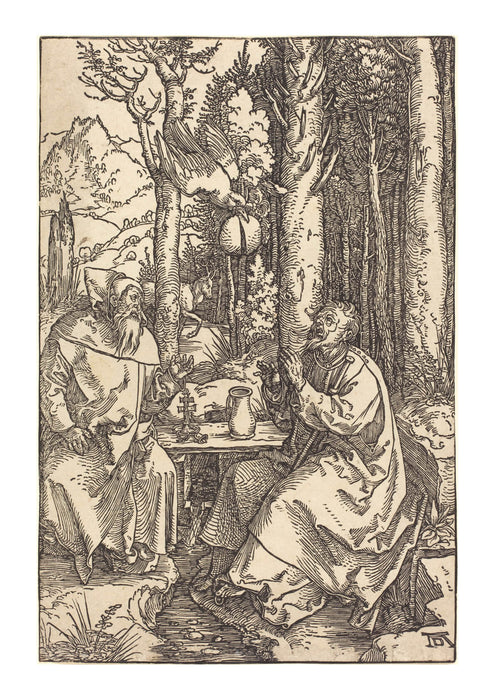 Albrecht Durer - Saint Anthony and Saint Paul in the Wilderness