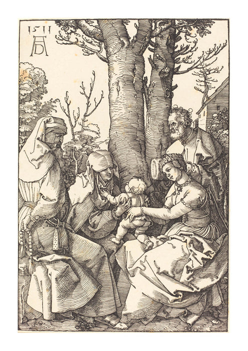 Albrecht Durer - The Holy Family with Joachim and Anne under a Tree