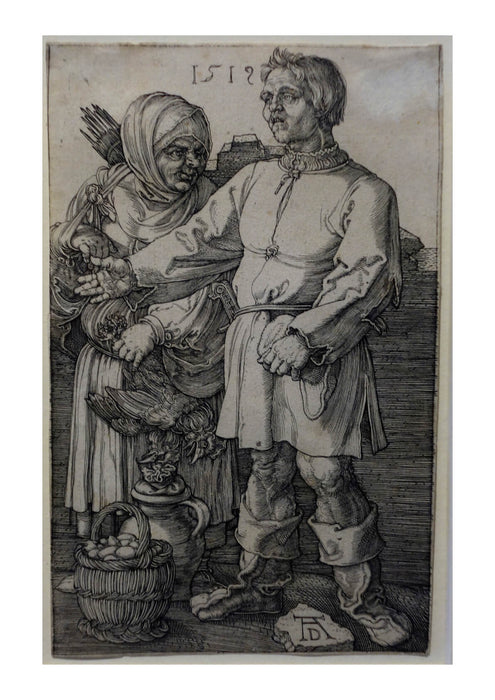 Albrecht Durer - The Peasant and His Wife at Market