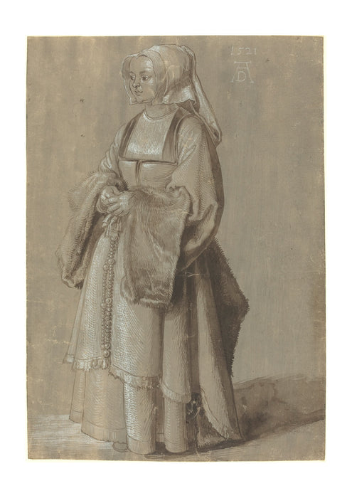 Albrecht Durer - Young Woman in Netherlandish Dress