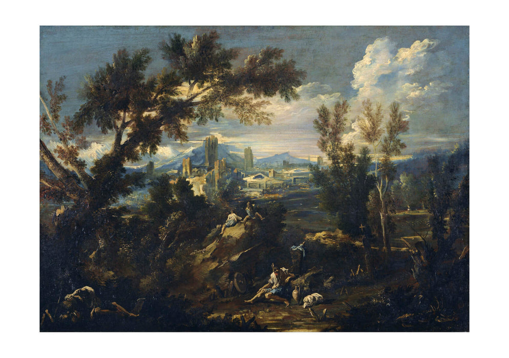 Alessandro Magnasco - Landscape With Shepherds