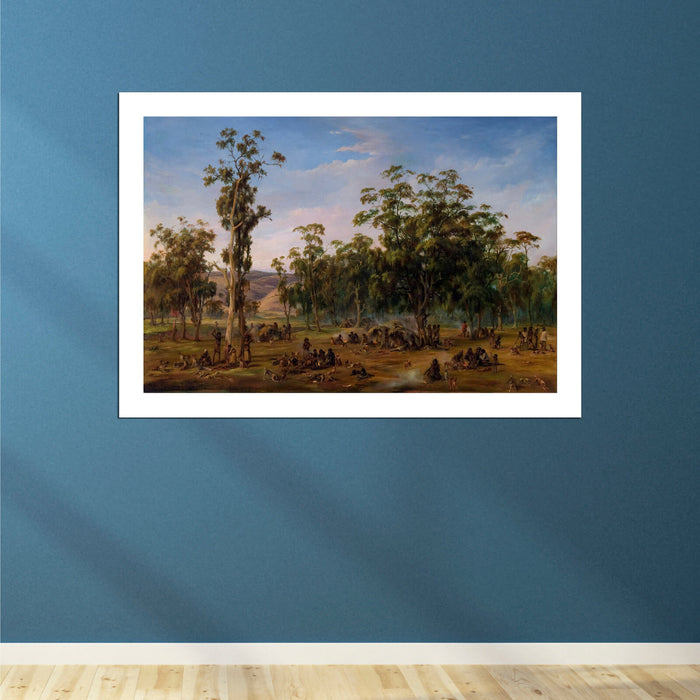 Alexander Schramm - An Aboriginal Encampment
