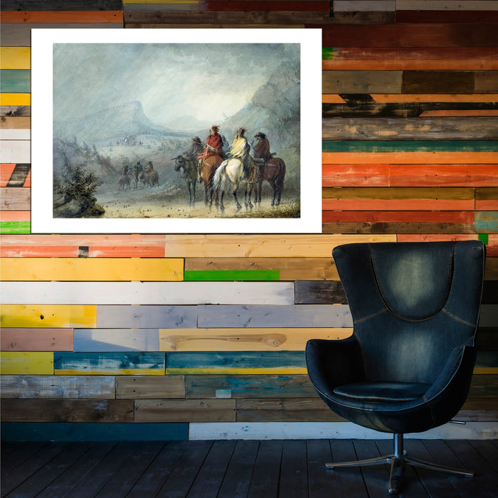 Alfred Jacob Miller Storm Waiting for the Caravan