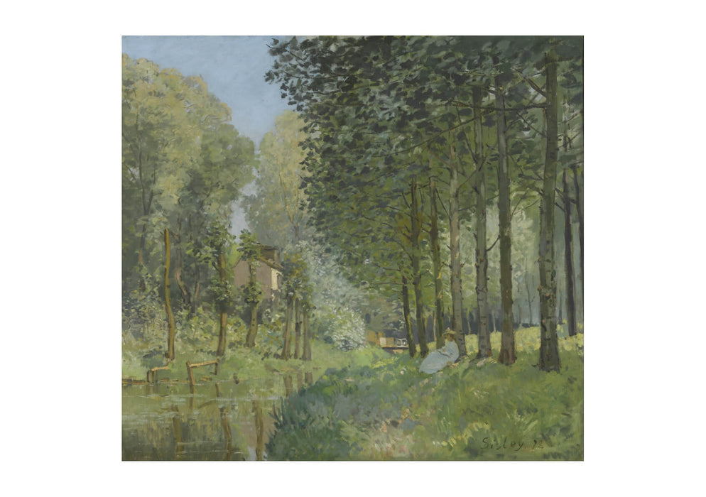 Alfred Sisley - Rest Along The Stream. Edge Of The Wood