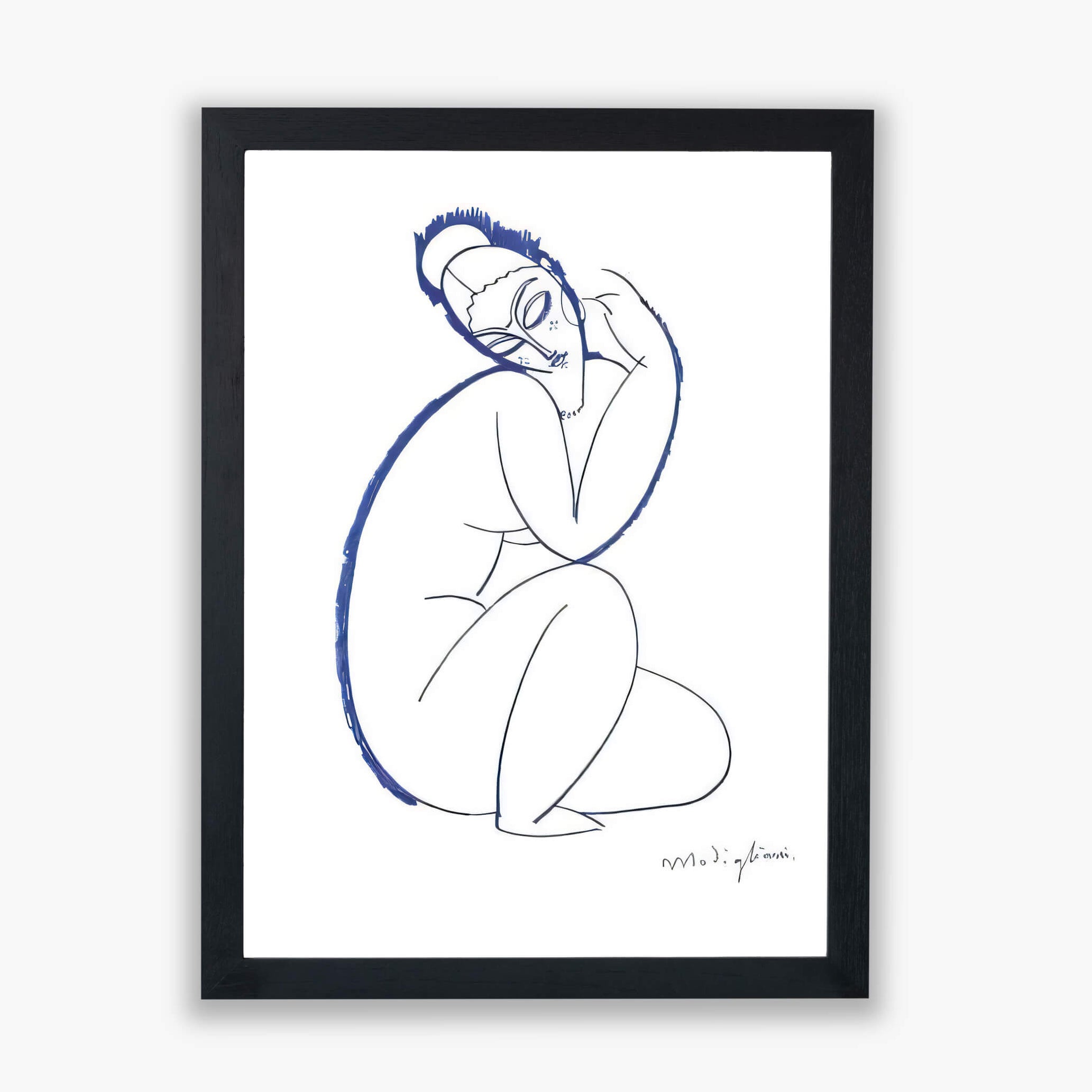 Amedeo Modigliani - Nude Seated on Left Leg — Spiffing Prints