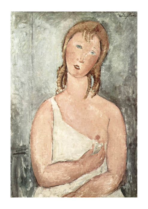 Amedeo Modigliani - Girl in the shirt Red haired girl