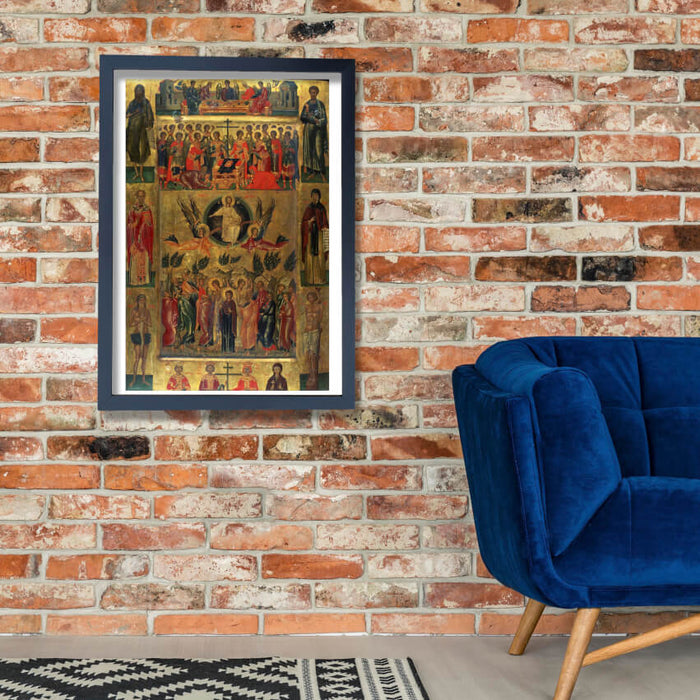 Andreas Ritzos - Icon Ascension of Christ with the Hetoimasia