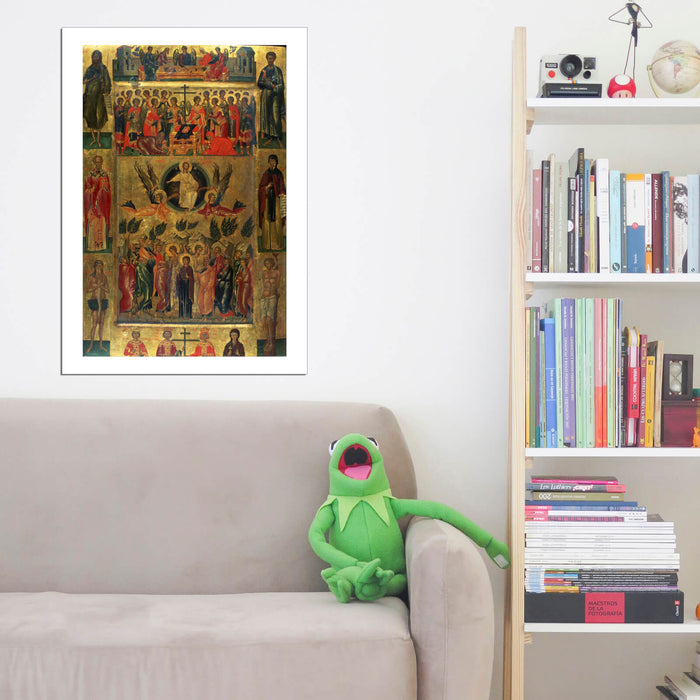 Andreas Ritzos - Icon Ascension of Christ with the Hetoimasia
