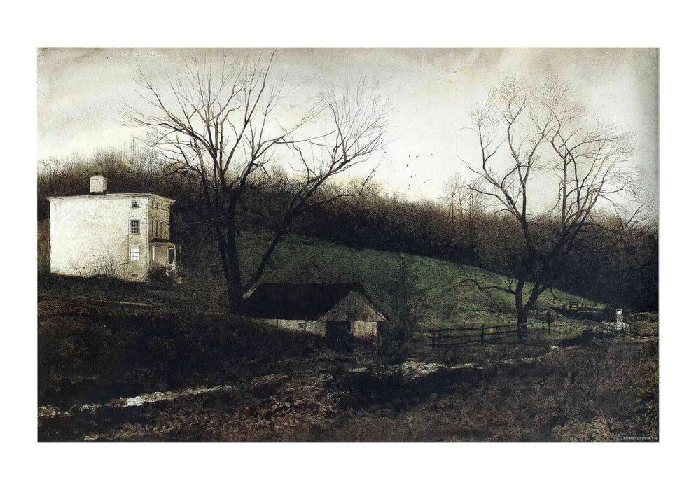 Andrew Wyeth - Evening At Kuerners