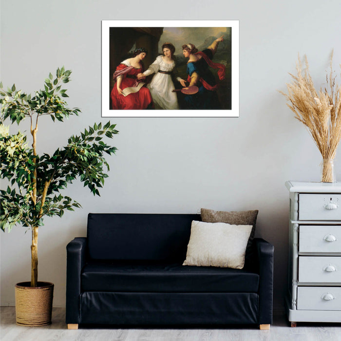 Angelica Kauffmann - Hesitating between Music and Painting