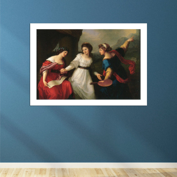 Angelica Kauffmann - Hesitating between Music and Painting