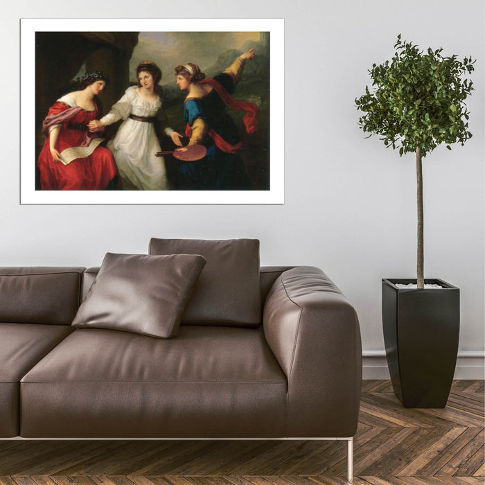 Angelica Kauffmann - Hesitating between Music and Painting