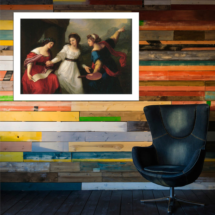 Angelica Kauffmann - Hesitating between Music and Painting