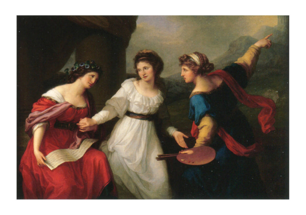 Angelica Kauffmann - Hesitating between Music and Painting