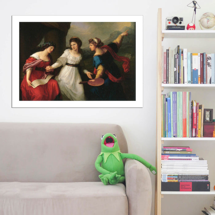 Angelica Kauffmann - Hesitating between Music and Painting