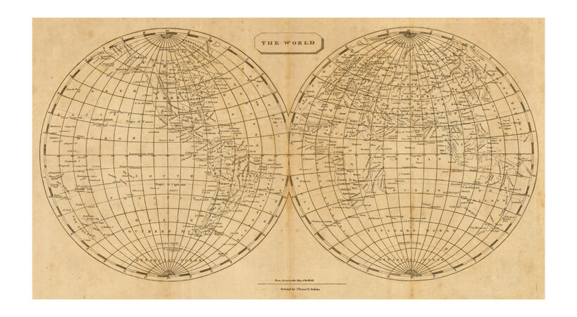 Arrowsmith's Map of the World 1812
