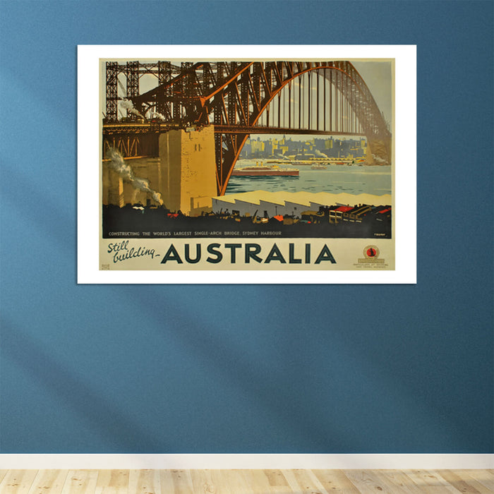Australia Percy Trompf Bridge Travel Poster