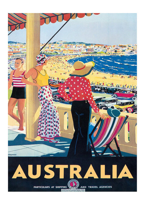 Australia Percy Trompf Travel Poster