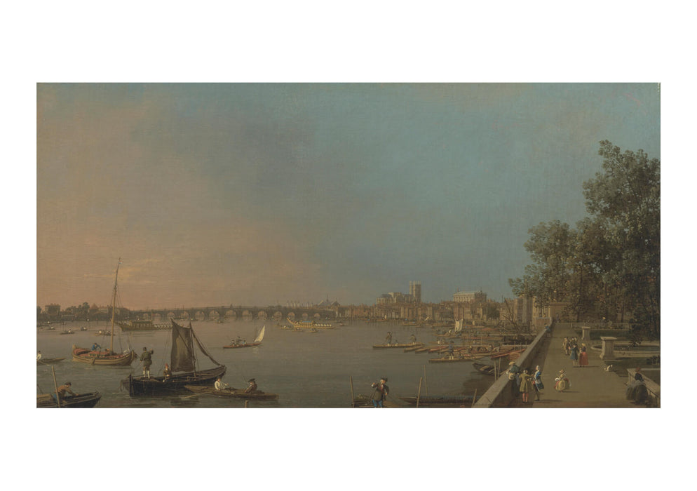 Canaletto - The Thames from the Terrace of Somerset House Looking toward Westminster