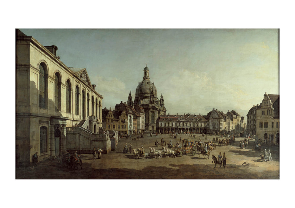 Canaletto - View of the Neumarkt in Dresden