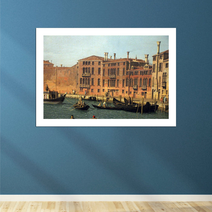 Canaletto - veduta del canale di santa chiara a venezia 1730