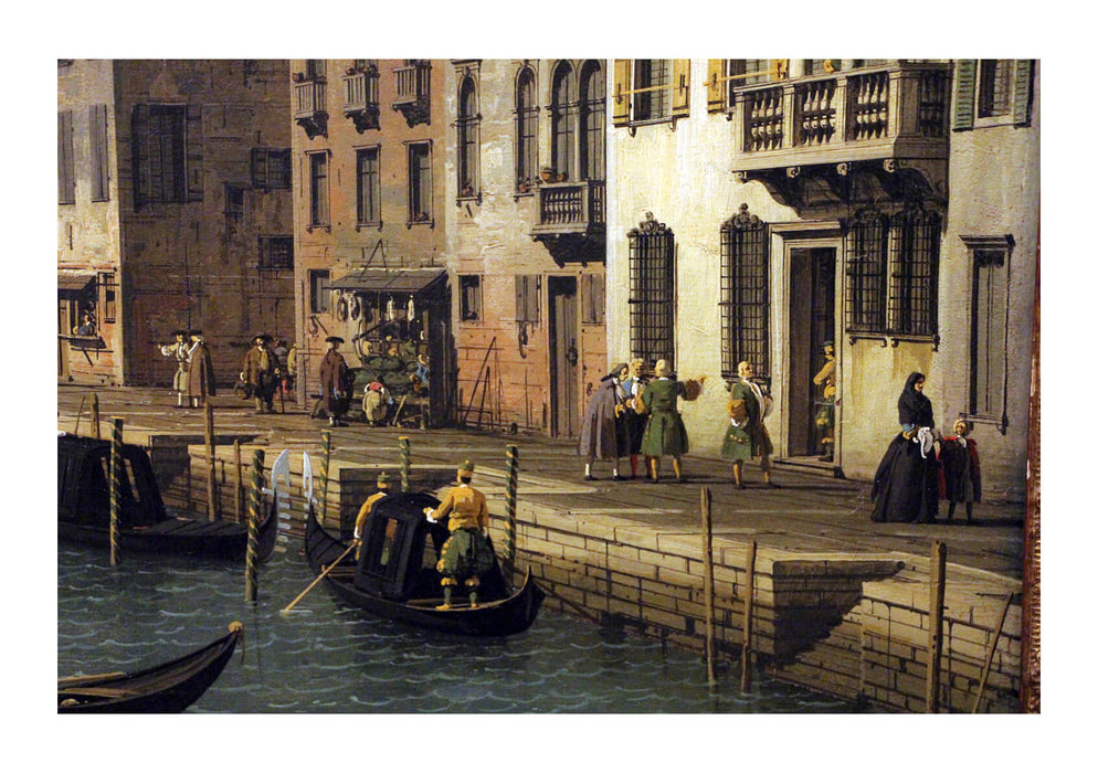 Canaletto - veduta del canale di santa chiara a venezia