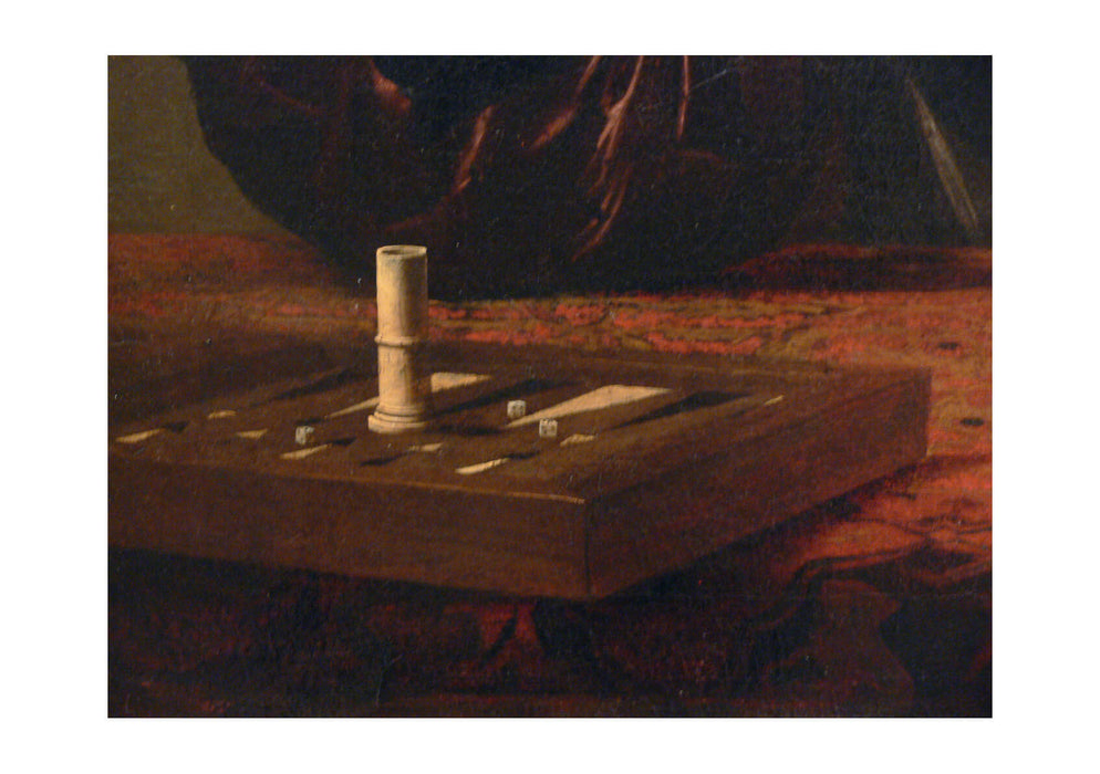 Caravaggio - Cardsharps Kimbell detail