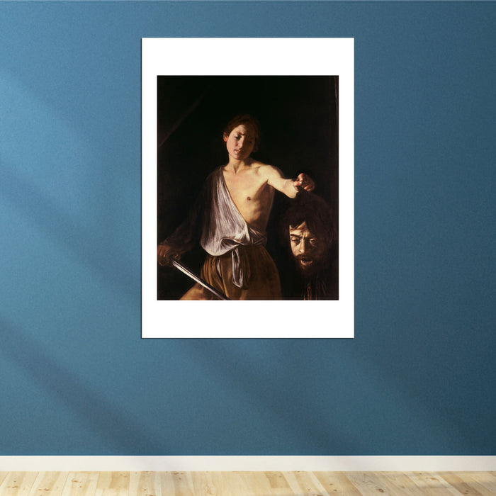 Stampa Artistica Caravaggio Davide Con Testa Di Golia, Poster 30x41 Cm, Decorazione Parete Classica, Artery8