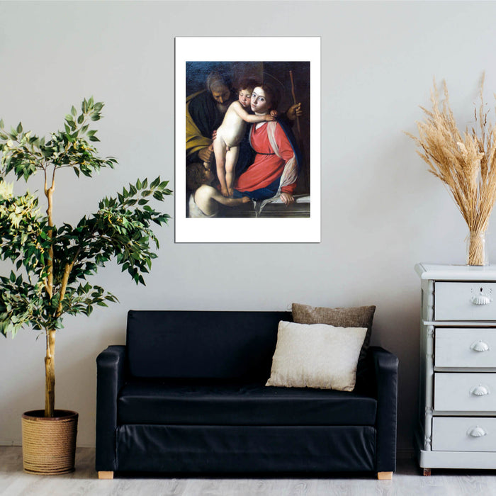 Caravaggio - Heilige Familie mit Johannes dem Taeufer anagoria
