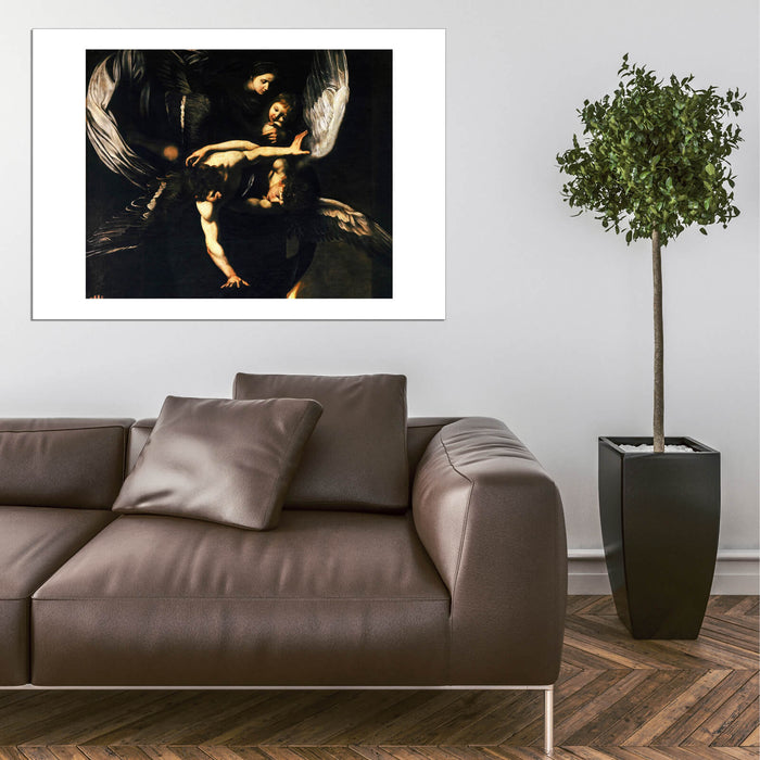 Caravaggio - Sette opere di Misericordia Madonna col Bambino e angeli