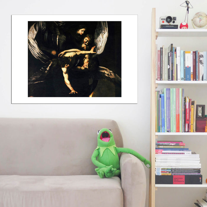 Caravaggio - Sette opere di Misericordia Madonna col Bambino e angeli