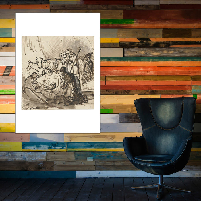 Carel Fabritius - Crowd Sketch