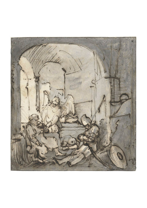 Carel Fabritius - Hallway Sketch