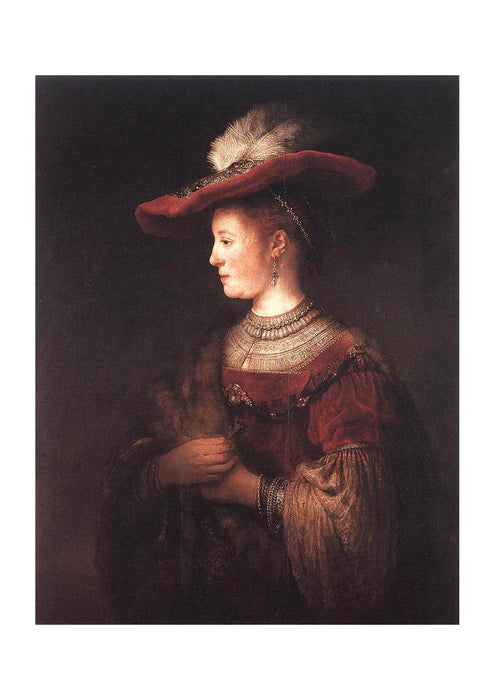 Carel Fabritius - Rembrandt Saskia in pompous dress