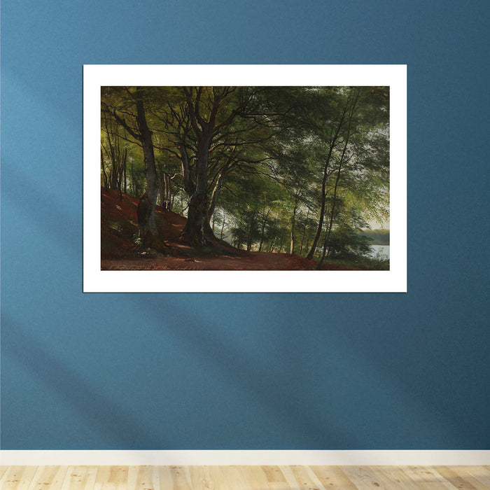 Carl Frederik Aagaard - Forest scene from Sorø
