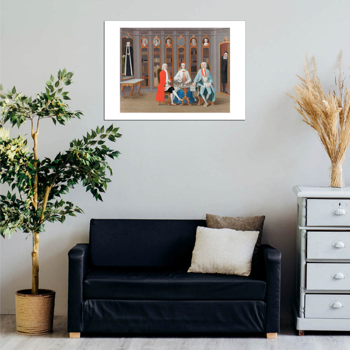Carl Fredrik Svan - Stenbock Family In Library At Rånäs