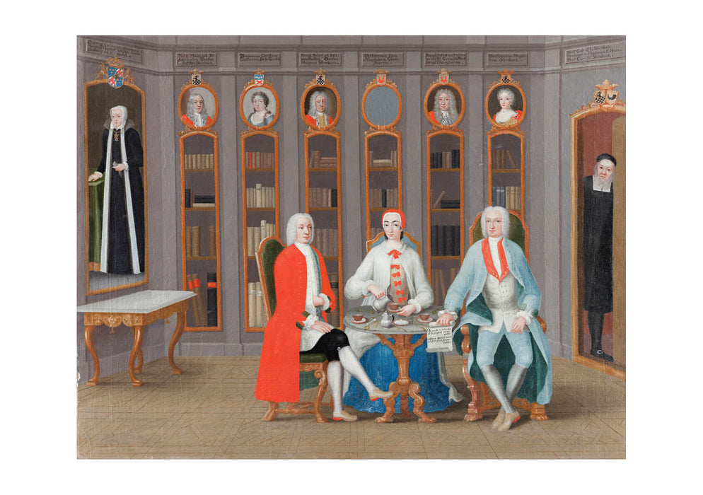 Carl Fredrik Svan - Stenbock Family In Library At Rånäs