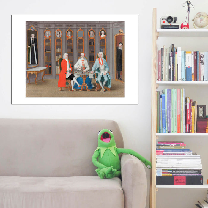 Carl Fredrik Svan - Stenbock Family In Library At Rånäs