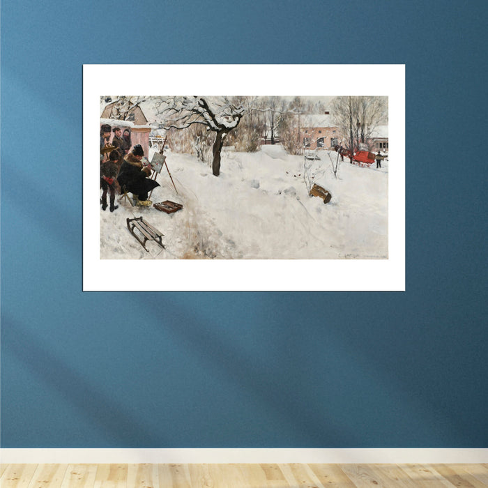 Carl Larsson - Open-Air Painter Winter-Motif
