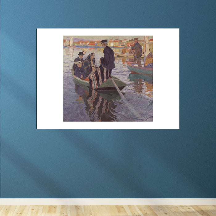 Carl Wilhelmson - Church-Goers In A Boat-2