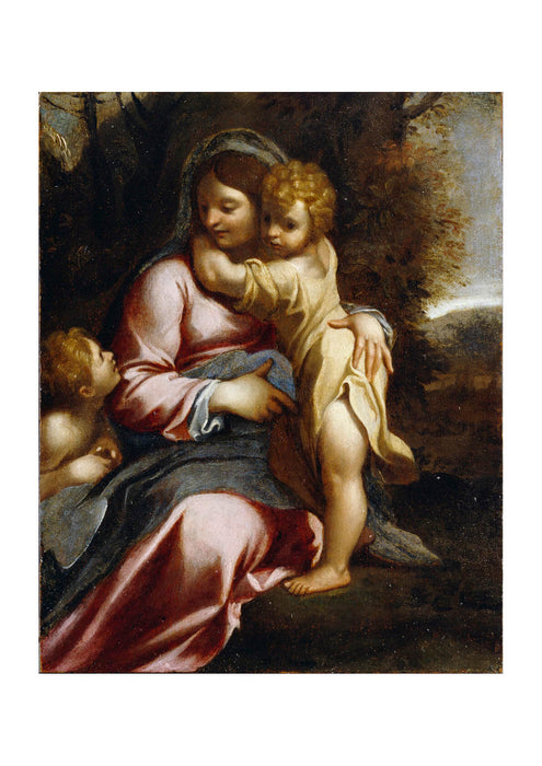 Carracci Annibale - Madonna And Child With St John