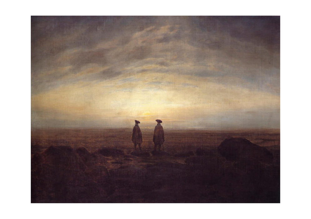 Caspar David Friedrich - Two men by the Sea at Moonise