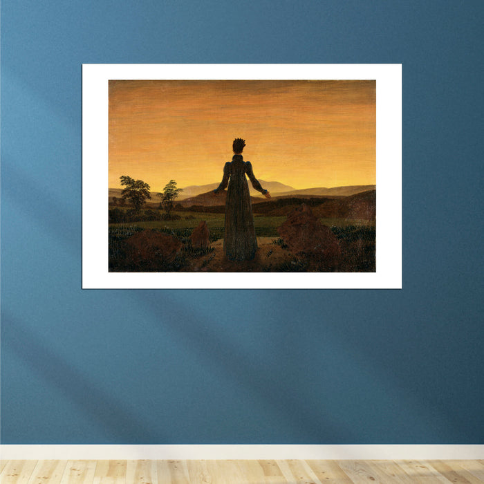 Caspar David Friedrich Woman in Front of the Setting Sun