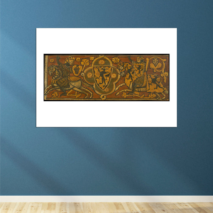 Ceiling Panel With Fight Between A Christian & A Muslim
