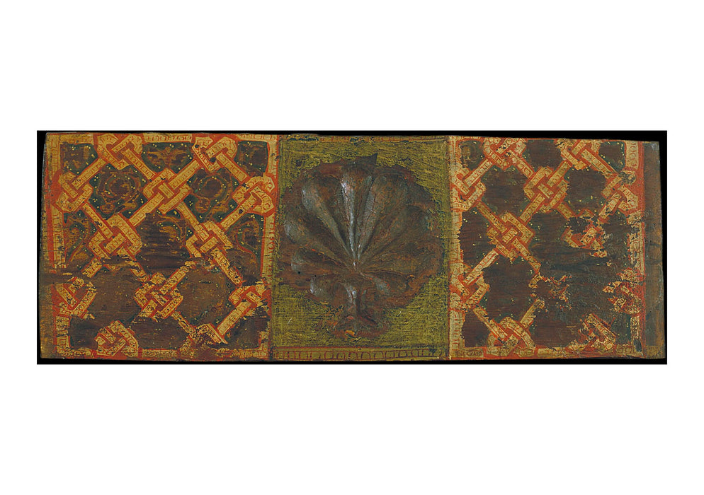 Ceiling Panel With Palm Leaf And Interlacing Motifs