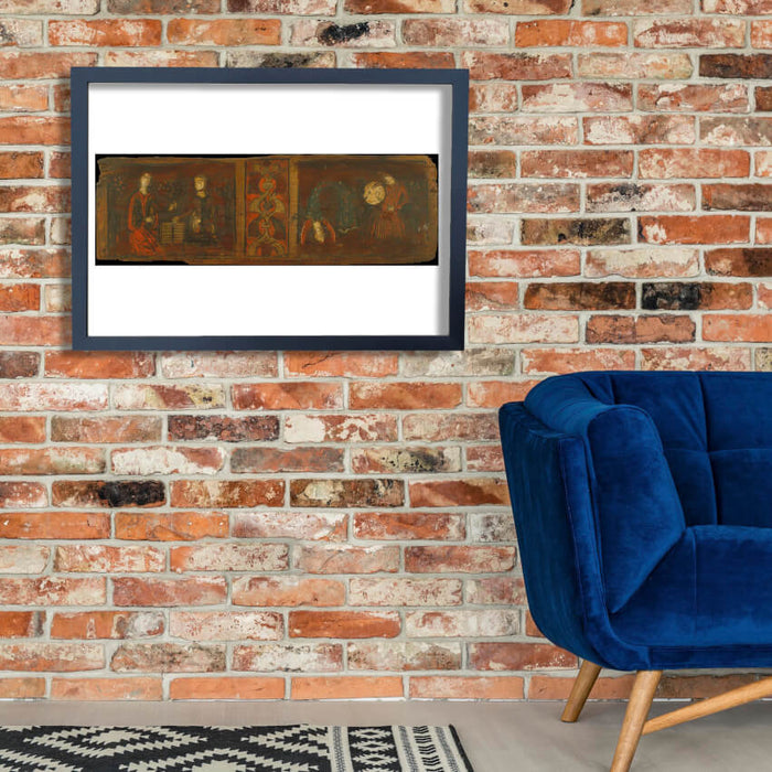 Ceiling Panel With Scenes Of Gallantry And Dancing