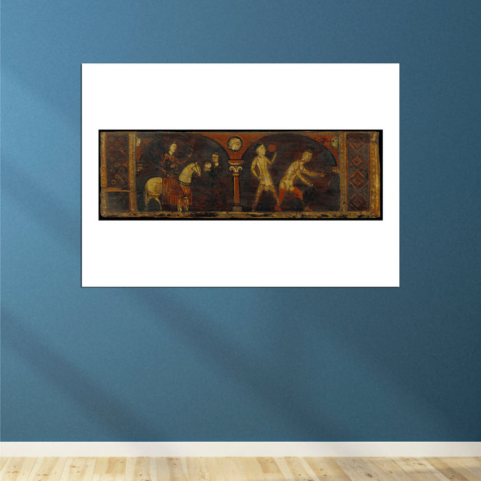 Ceiling Panel With Scenes On Work Of May and June