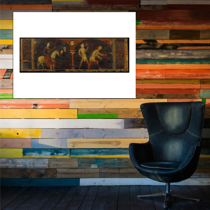 Ceiling Panel With Scenes On Work Of May and June